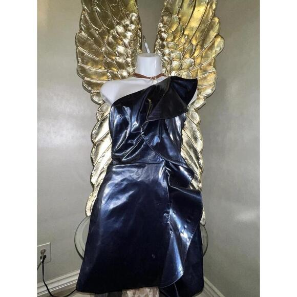 h:ours Aneta Mini Dress in Navy , Small - Picture 6 of 9